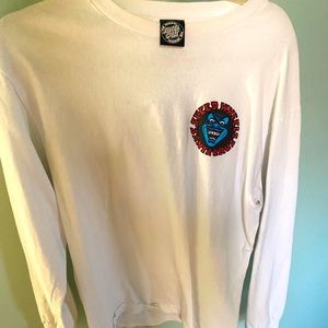 Santa Cruz White Long Sleeve Shirt